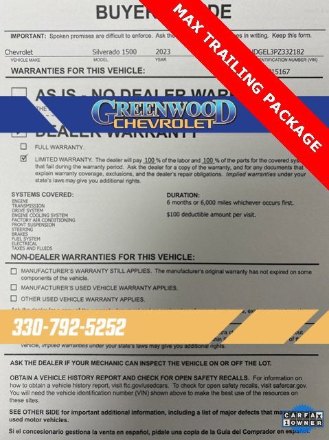 2023 Chevrolet Silverado 1500 LTZ