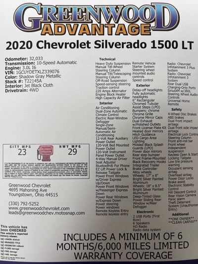 2020 Chevrolet Silverado 1500 LT