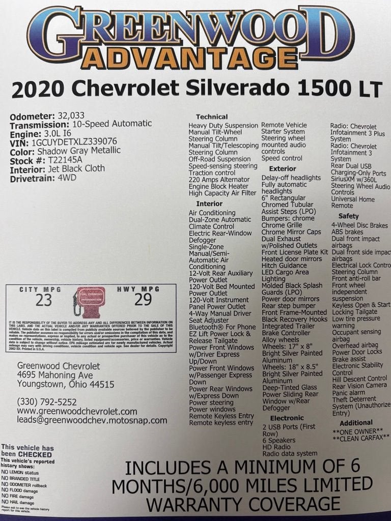 2020 Chevrolet Silverado 1500 LT