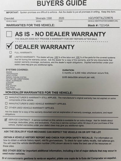 2020 Chevrolet Silverado 1500 LT