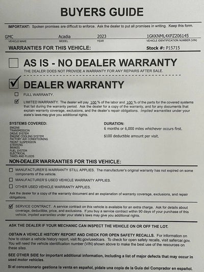 2023 GMC Acadia SLT