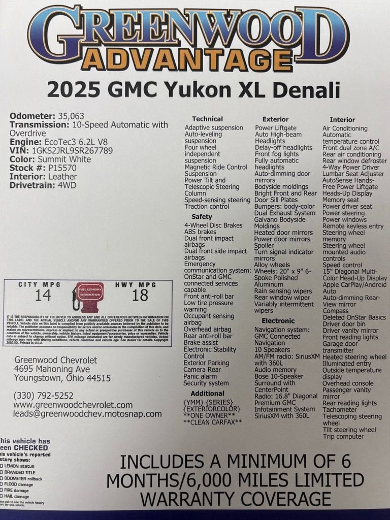 2025 GMC Yukon XL Denali