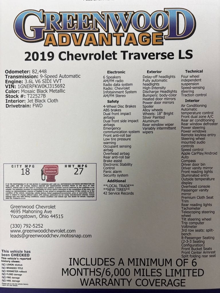 2019 Chevrolet Traverse LS