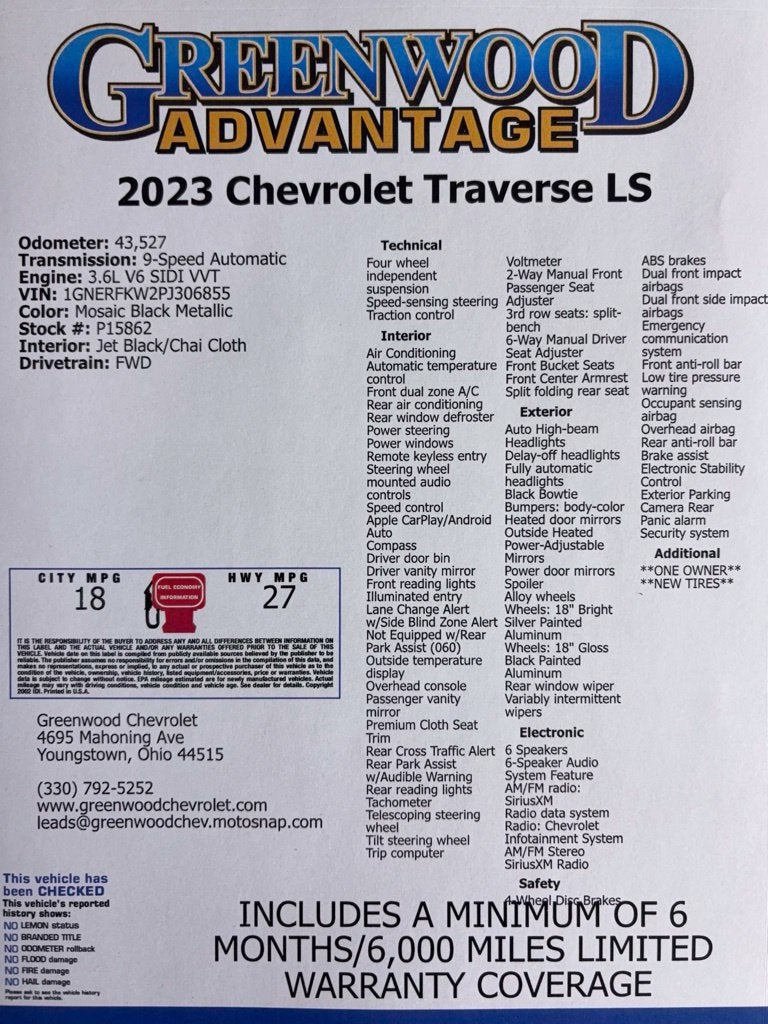 2023 Chevrolet Traverse LS