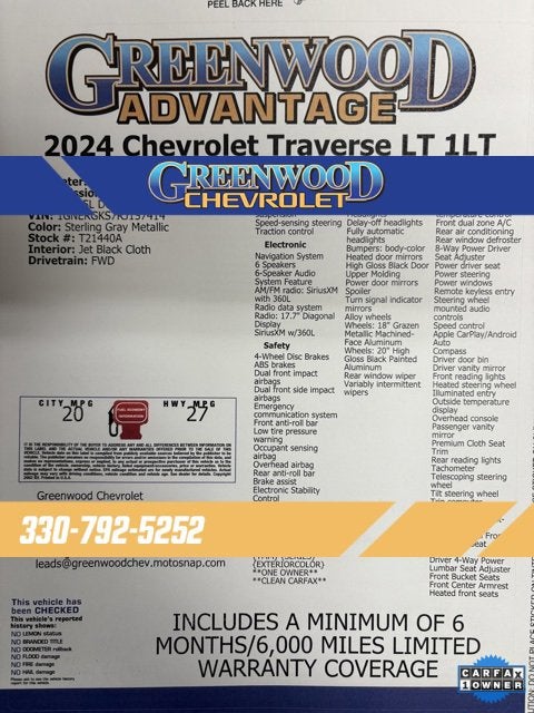 2024 Chevrolet Traverse LT