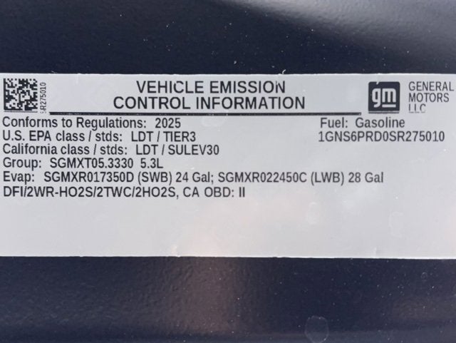 2025 Chevrolet Tahoe Z71