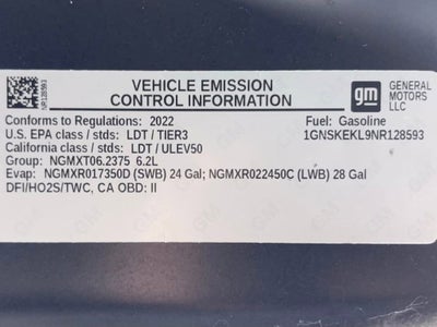 2022 Chevrolet Suburban RST