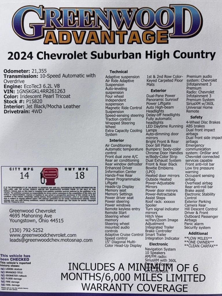 2024 Chevrolet Suburban High Country
