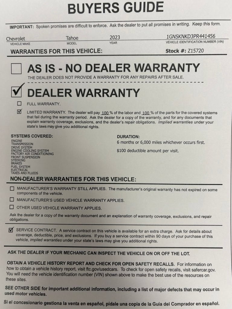 2023 Chevrolet Tahoe LT