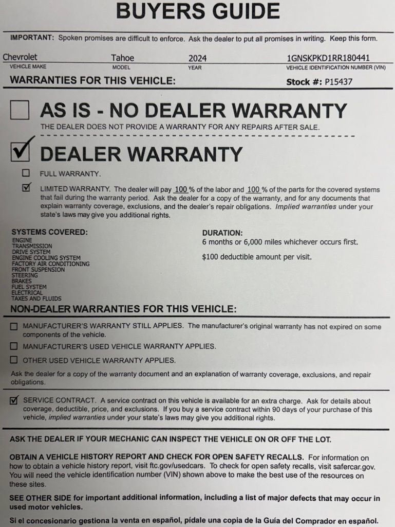 2024 Chevrolet Tahoe Z71