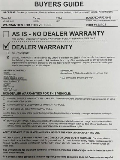 2024 Chevrolet Tahoe RST