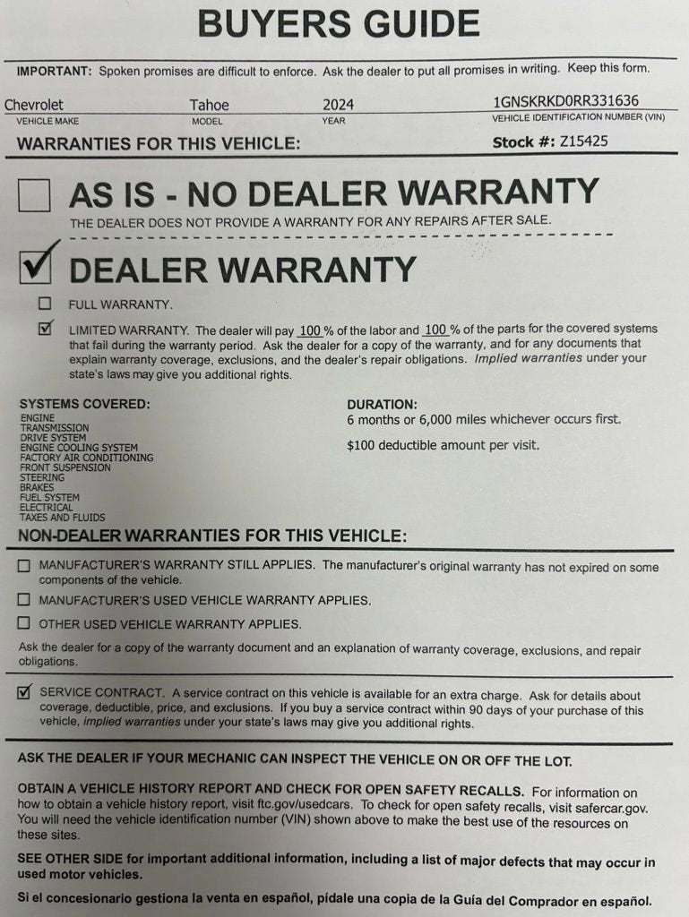 2024 Chevrolet Tahoe RST