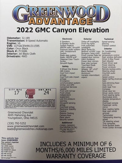 2022 GMC Canyon Elevation