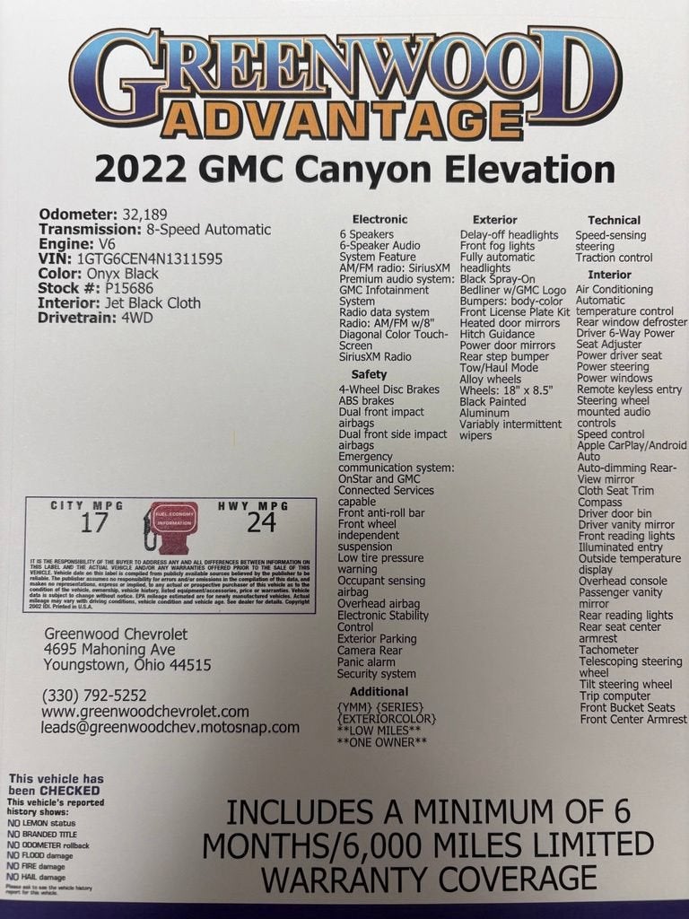 2022 GMC Canyon Elevation