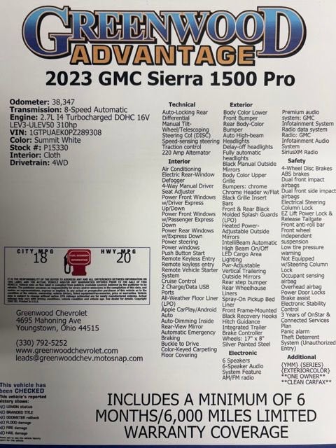 2023 GMC Sierra 1500 Pro