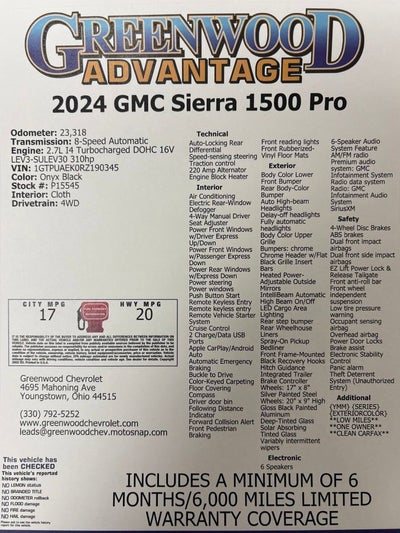 2024 GMC Sierra 1500 Pro