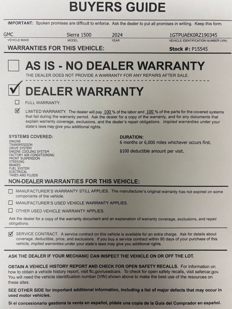 2024 GMC Sierra 1500 Pro
