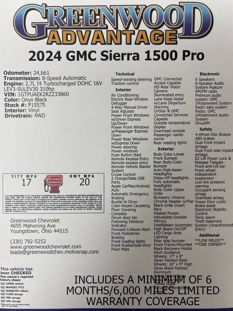 2024 GMC Sierra 1500 Pro