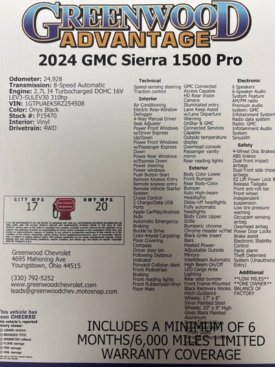 2024 GMC Sierra 1500 Pro
