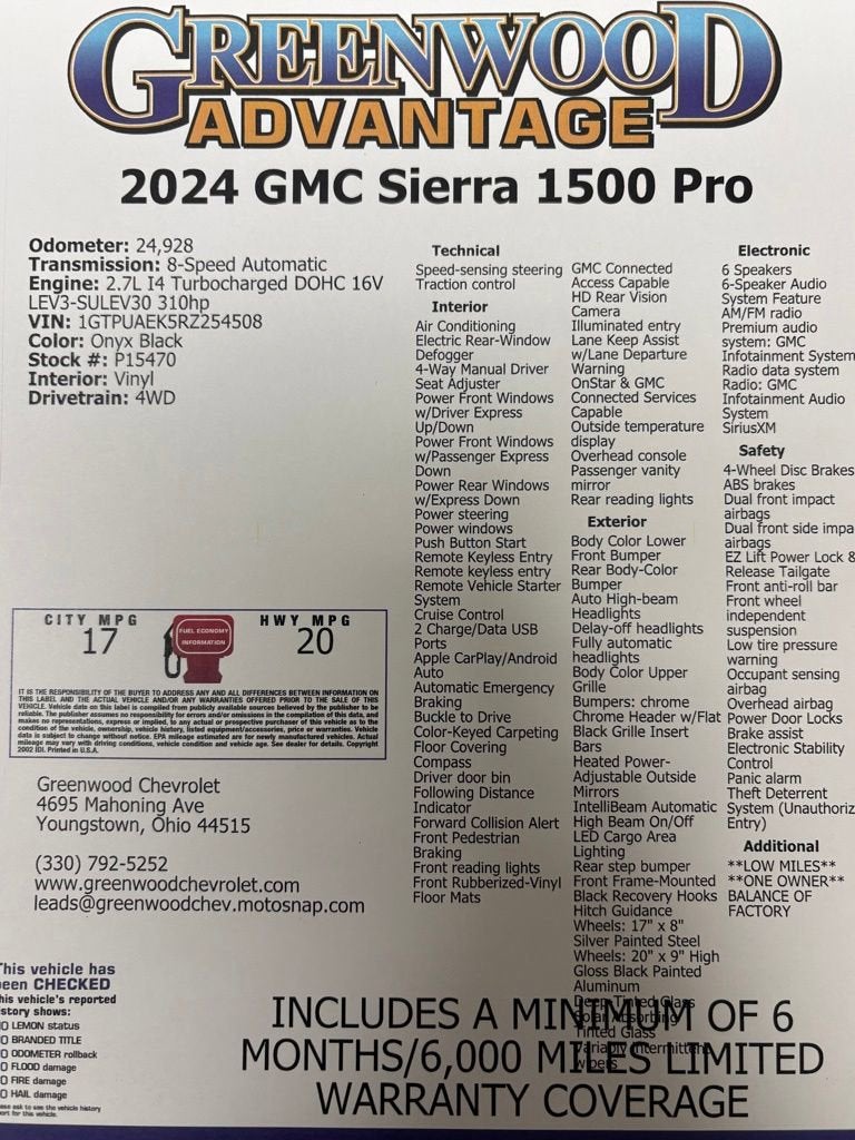 2024 GMC Sierra 1500 Pro