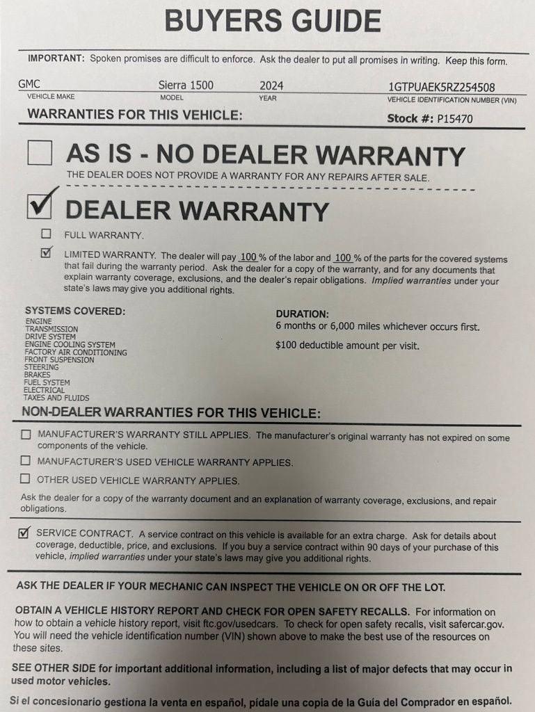 2024 GMC Sierra 1500 Pro