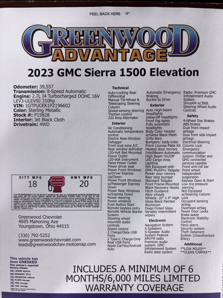 2023 GMC Sierra 1500 Elevation