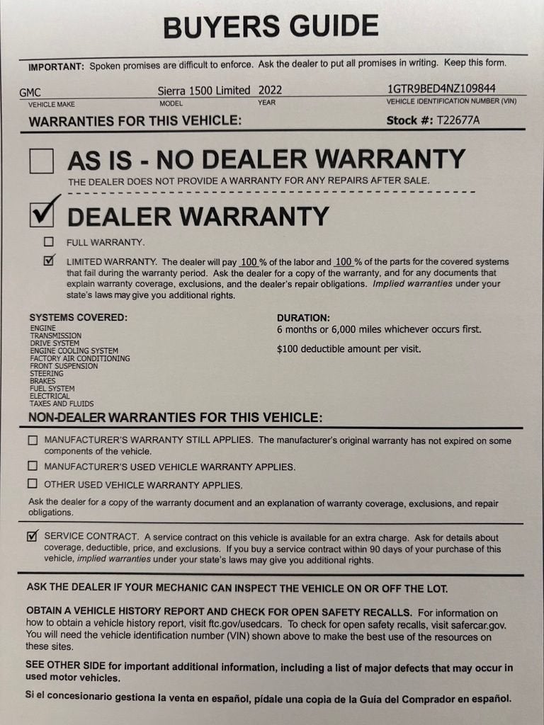 2022 GMC Sierra 1500 Limited SLE