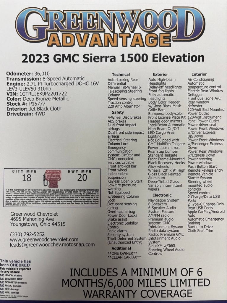 2023 GMC Sierra 1500 Elevation