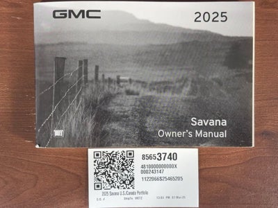 2025 GMC Savana Cargo Work Van