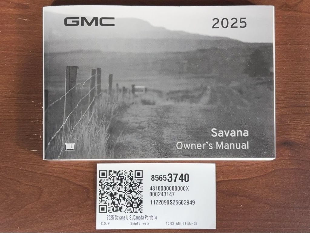 2025 GMC Savana Cargo Work Van