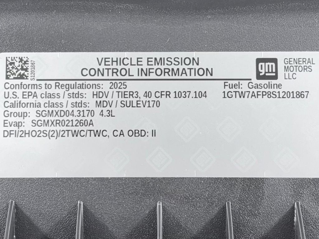 2025 GMC Savana Cargo Work Van