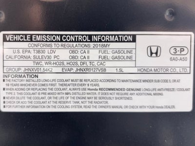 2018 Honda Accord Sedan EX 1.5T