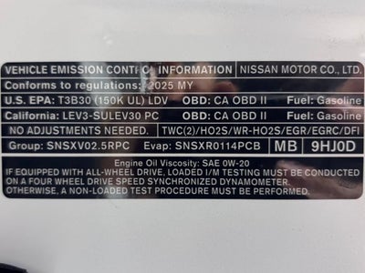 2025 Nissan Altima SV