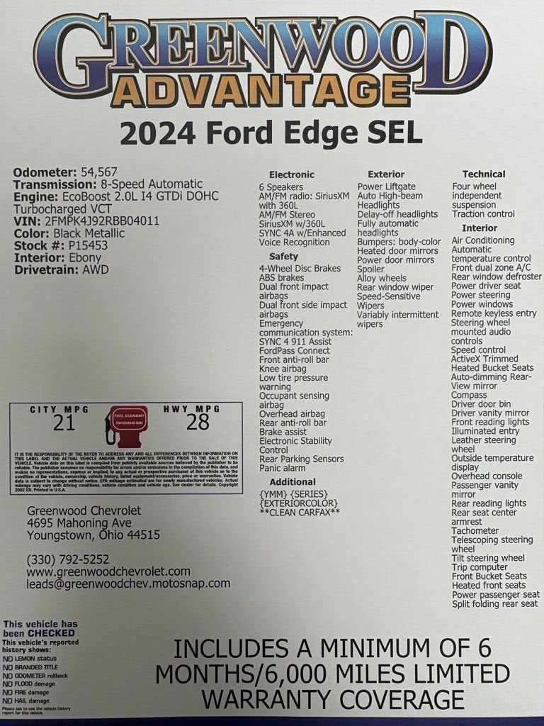 2024 Ford Edge SEL