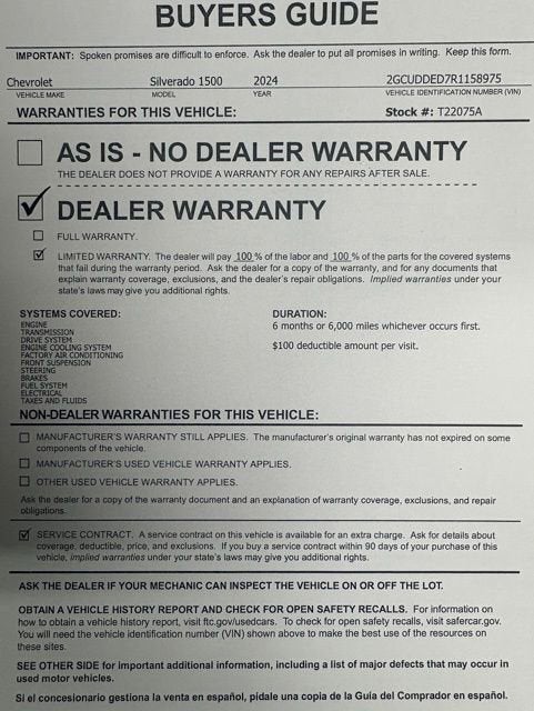 2024 Chevrolet Silverado 1500 LT