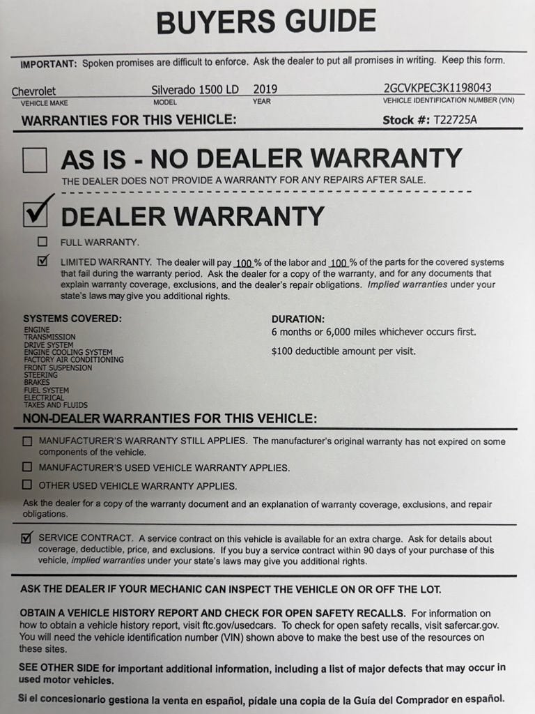 2019 Chevrolet Silverado LD LT