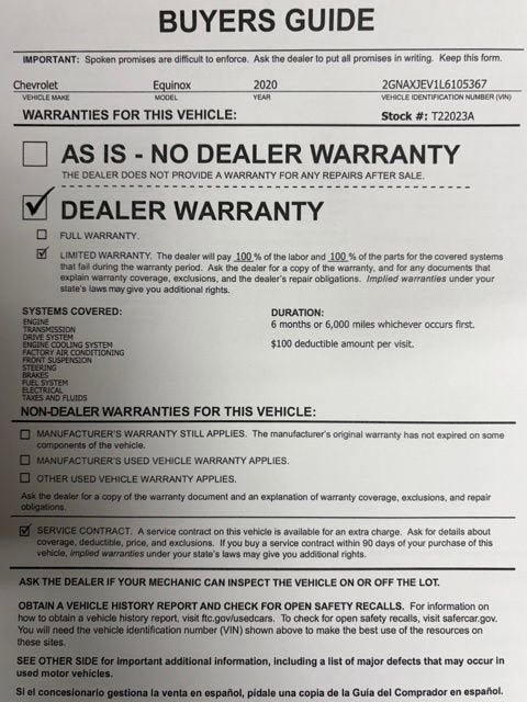 2020 Chevrolet Equinox LT