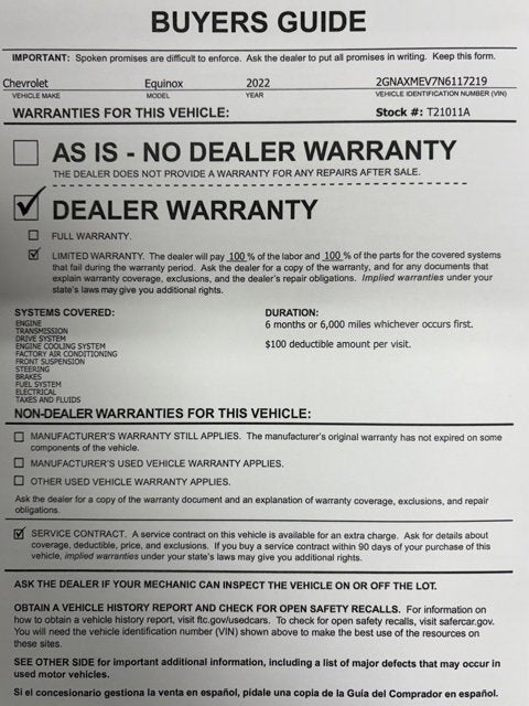 2022 Chevrolet Equinox RS