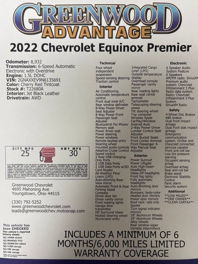2022 Chevrolet Equinox Premier