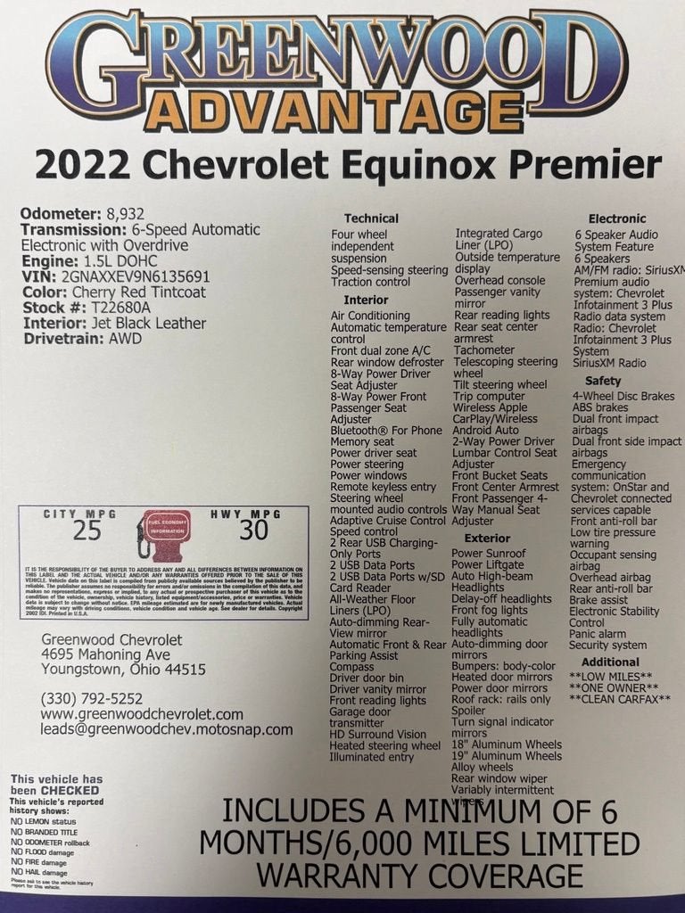 2022 Chevrolet Equinox Premier