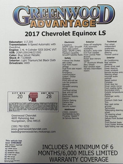 2017 Chevrolet Equinox LS