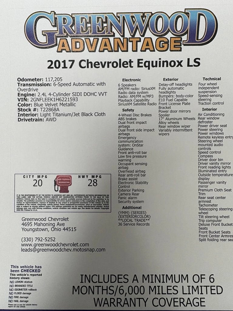 2017 Chevrolet Equinox LS