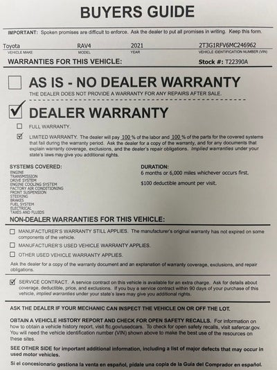 2021 Toyota RAV4 LE