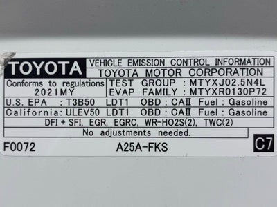 2021 Toyota RAV4 LE