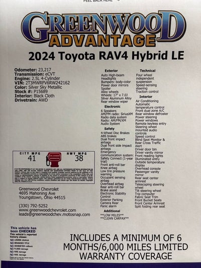 2024 Toyota RAV4 Hybrid LE