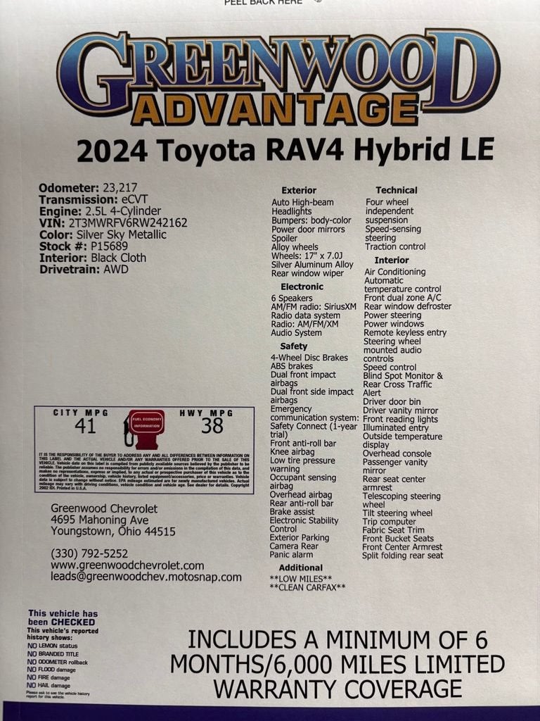 2024 Toyota RAV4 Hybrid LE