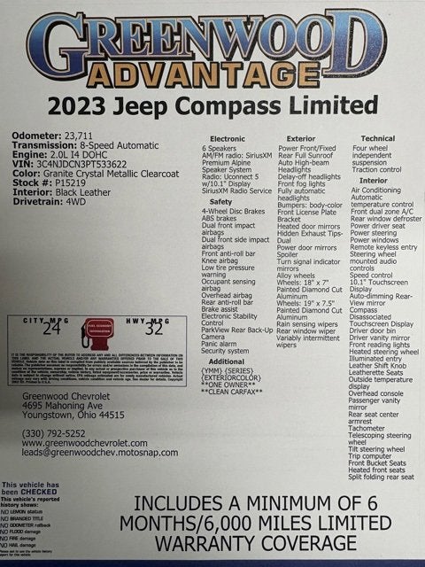 2023 Jeep Compass Limited