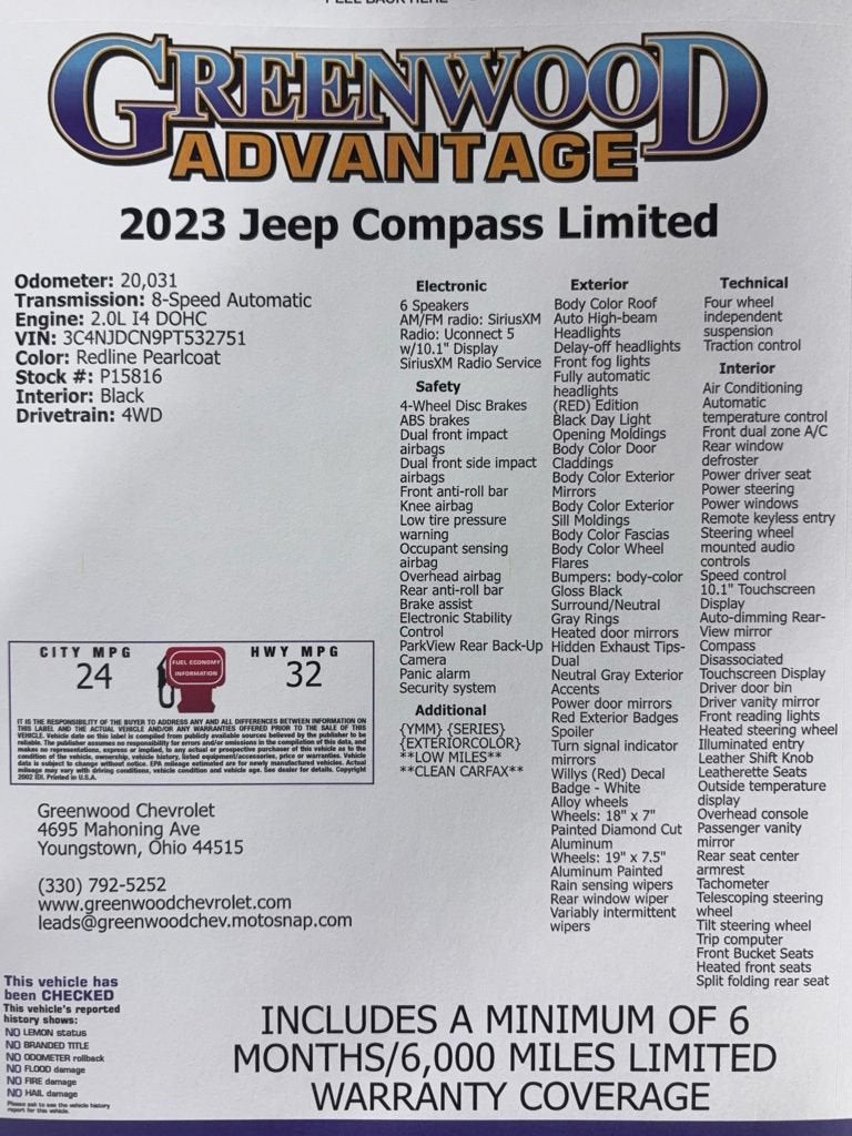 2023 Jeep Compass (RED) Edition