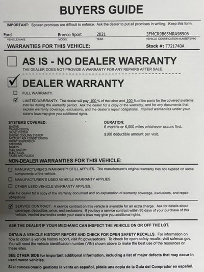 2021 Ford Bronco Sport Big Bend