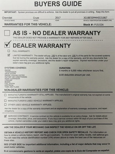 2017 Chevrolet Cruze LT